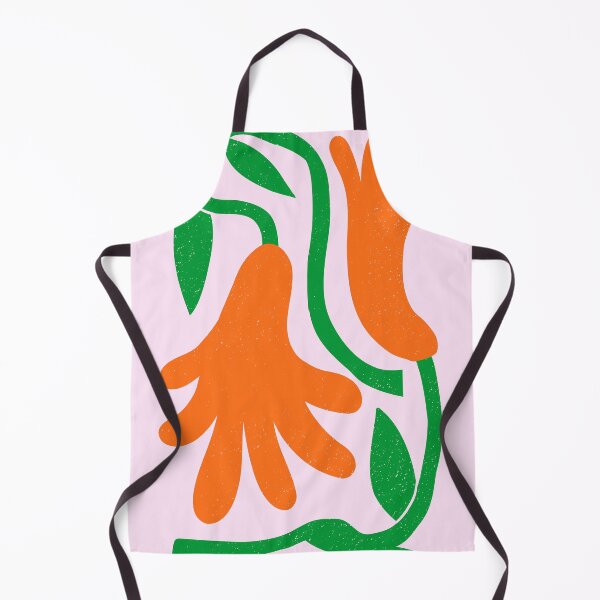 Item preview, Abstract Orange Flower Folk Art Print designed and sold by jianina-alondra.