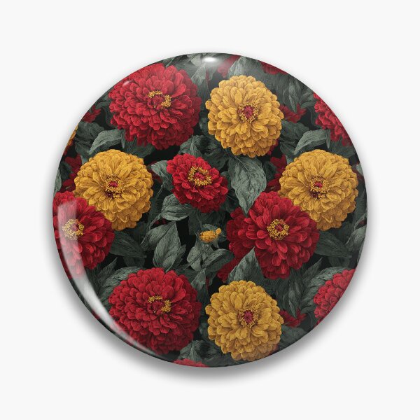 Item preview, Exotic Zinnia Texture - Retro Flower Floral - Valentine'S Day Gifts For Her designed and sold by RoyalStarsPatts.