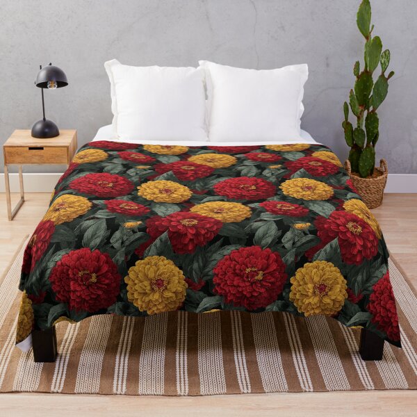 Item preview, Exotic Zinnia Texture - Retro Flower Floral - Valentine'S Day Gifts For Her designed and sold by RoyalStarsPatts.