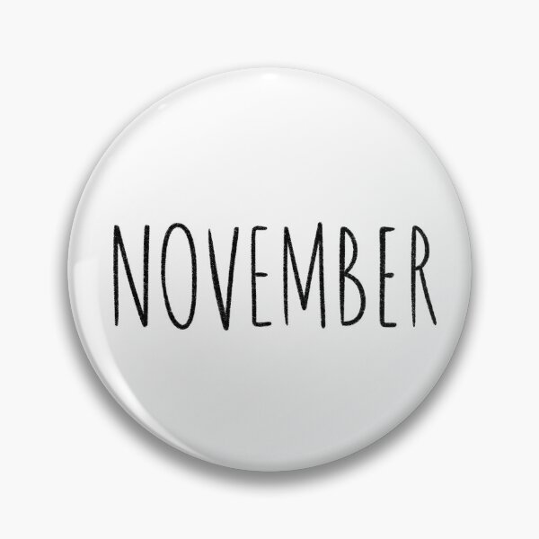 Item preview, Cute November Hand Lettered Typography Handwritten Monthly Artwork designed and sold by somimalikkk.