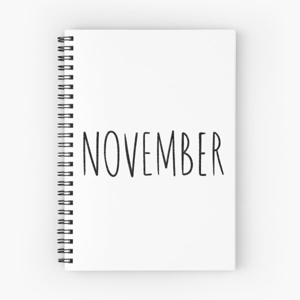 Item preview, Cute November Hand Lettered Typography Handwritten Monthly Artwork designed and sold by somimalikkk.