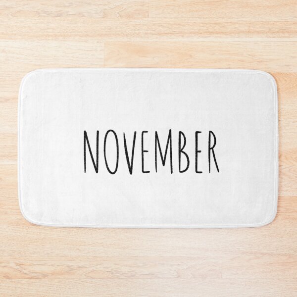 Item preview, Cute November Hand Lettered Typography Handwritten Monthly Artwork designed and sold by somimalikkk.
