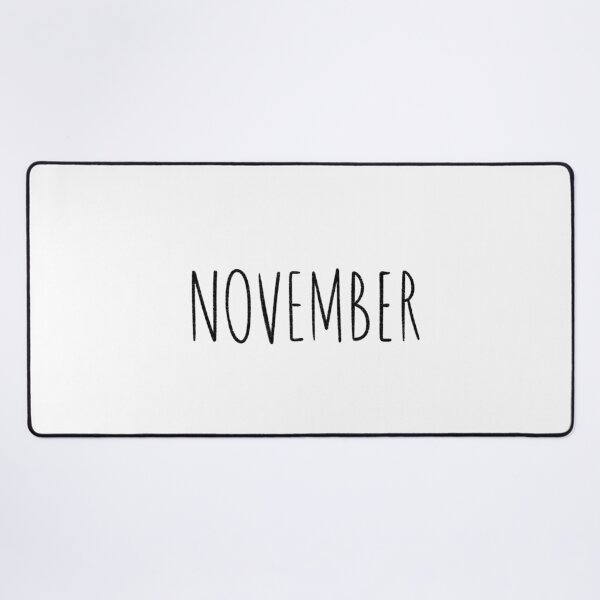Item preview, Cute November Hand Lettered Typography Handwritten Monthly Artwork designed and sold by somimalikkk.