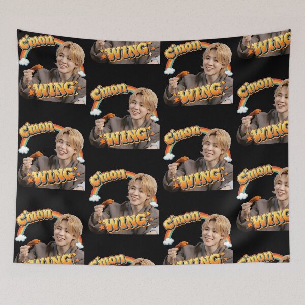 Item preview, C’mon Wing Chicken Wing Funny Fan designed and sold by Mind-Drift.