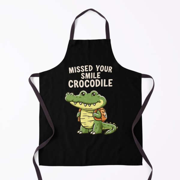 Item preview, Missed Your Smile Crocodile – Cute Crocodile with Backpack designed and sold by AceEye.