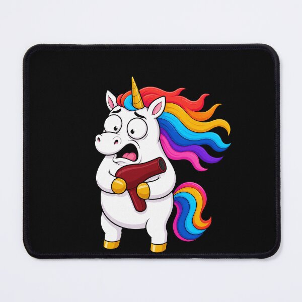 Item preview, Unicorn Hair Dryer Chaos Funny Cartoon Gift designed and sold by BoyleDesignShop.