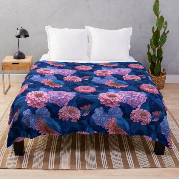 Item preview, Blooming Zinnia Texture - Flower Floral Pattern - Valentines Gifts designed and sold by RoyalStarsPatts.