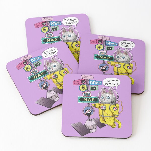 Item preview, COSMIC MEOW #05: Space Signpost and Cat Astronaut designed and sold by Neco Uchoo!.