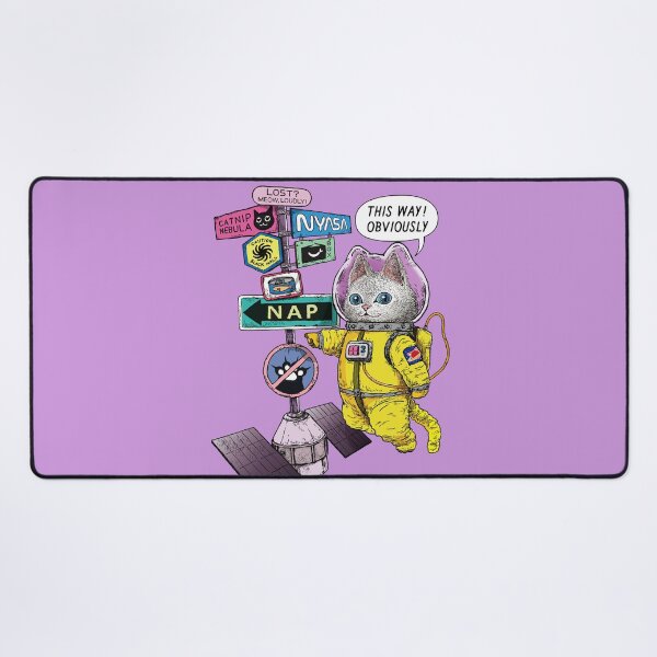 Item preview, COSMIC MEOW #05: Space Signpost and Cat Astronaut designed and sold by Neco Uchoo!.