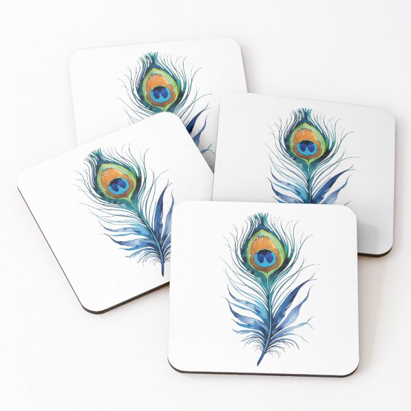 Item preview, Watercolor peacock feather designed and sold by AnnaHolyph.