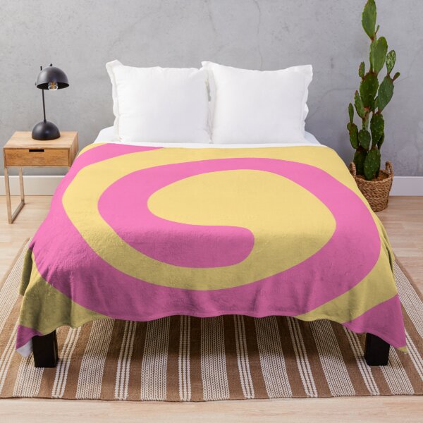 Item preview, Pink Yellow Retro Swirl Spiral Art designed and sold by jianina-alondra.
