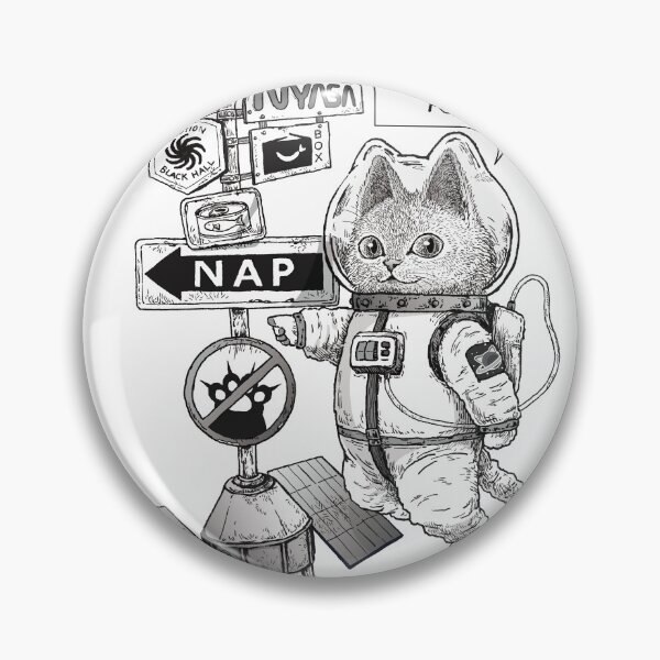 Item preview, COSMIC MEOW #05: Space Signpost and Cat Astronaut designed and sold by Neco Uchoo!.