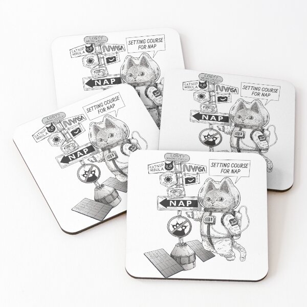Item preview, COSMIC MEOW #05: Space Signpost and Cat Astronaut designed and sold by Neco Uchoo!.