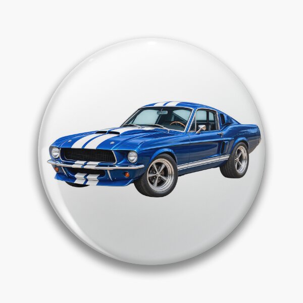 Item preview, Blue Classic Muscle Car – Vintage Racing Car Art designed and sold by TinyWeird.