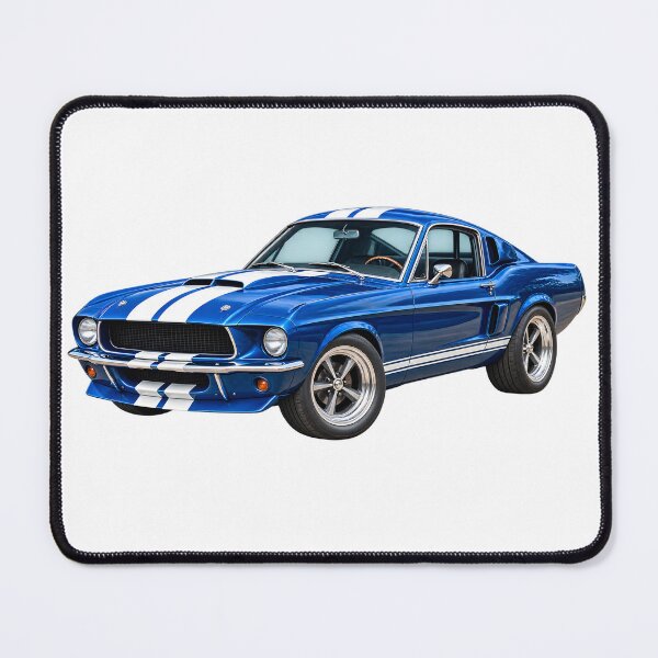 Item preview, Blue Classic Muscle Car – Vintage Racing Car Art designed and sold by TinyWeird.