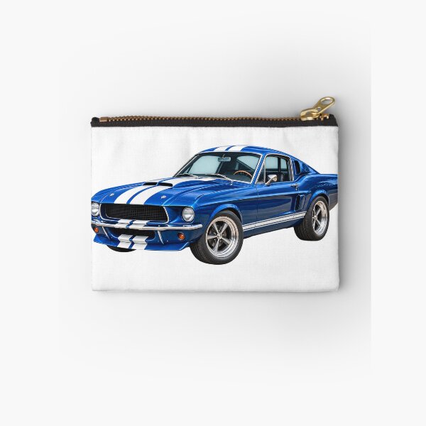 Item preview, Blue Classic Muscle Car – Vintage Racing Car Art designed and sold by TinyWeird.