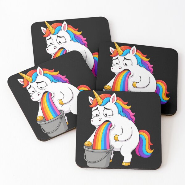 Item preview, Unicorn Rainbow Vomit Bucket Funny Gag Gift designed and sold by BoyleDesignShop.