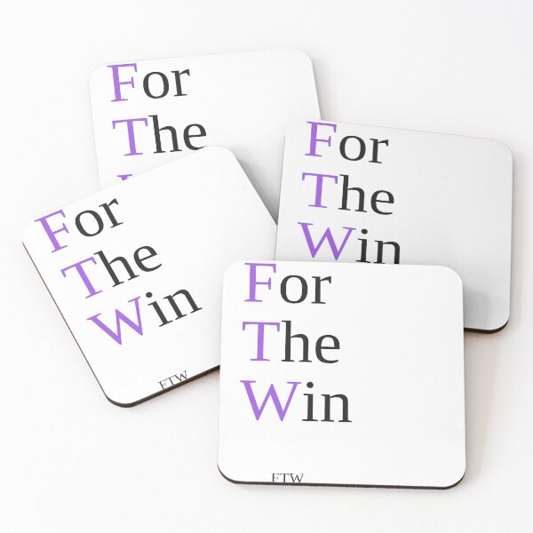 Item preview, FTW — For The Win Bold Typography Quote designed and sold by VzerosDigital.