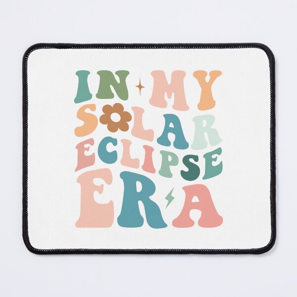 Item preview, In My Solar Eclipse Era – Pastel Retro Floral Typography designed and sold by EmeraldeaArt.