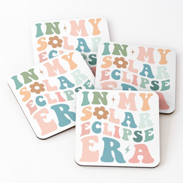 Item preview, In My Solar Eclipse Era – Pastel Retro Floral Typography designed and sold by EmeraldeaArt.