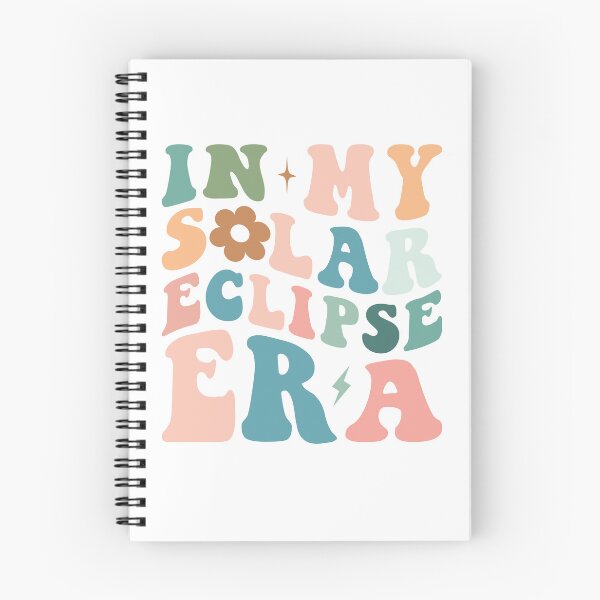 Item preview, In My Solar Eclipse Era – Pastel Retro Floral Typography designed and sold by EmeraldeaArt.