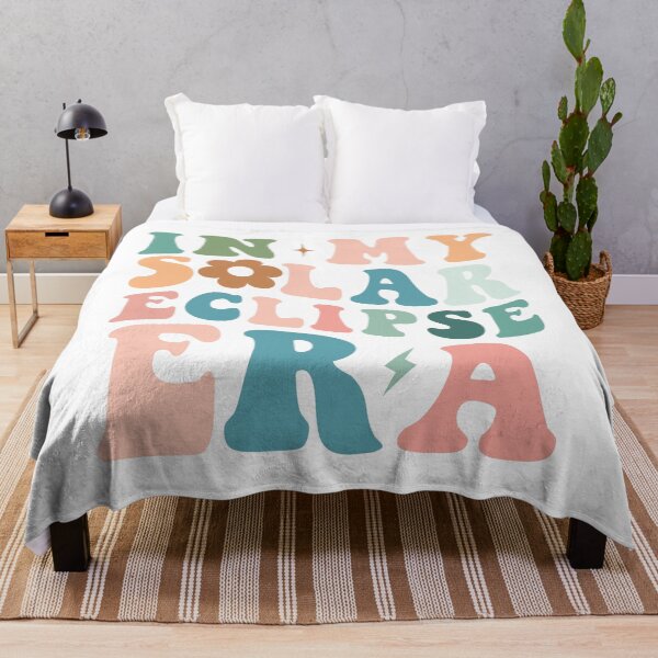 Item preview, In My Solar Eclipse Era – Pastel Retro Floral Typography designed and sold by EmeraldeaArt.