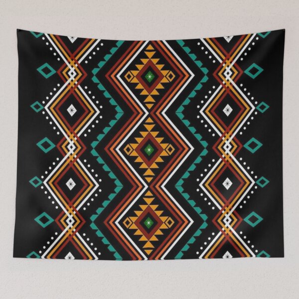 Item preview, Colorful Geometric Folk Pattern |  Textile Inspired Design designed and sold by LUMACRAFT1.
