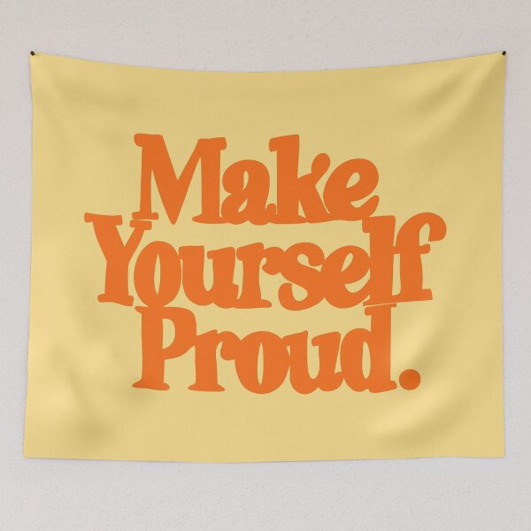 Item preview, Make Yourself Proud Retro Typography designed and sold by jianina-alondra.