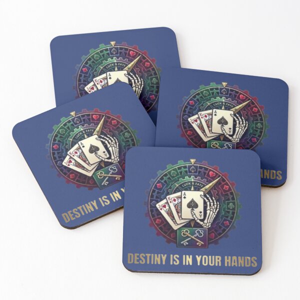 Item preview, Destiny Is In Your Hands: Skeleton Hand with Playing Cards designed and sold by Northern Glow Art.