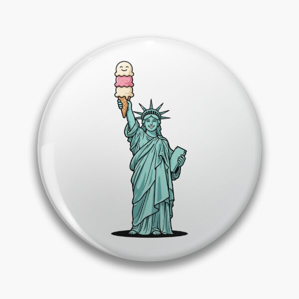 Item preview, Statue Of Liberty Holding Giant Ice Cream Cone designed and sold by Rare By Hero.