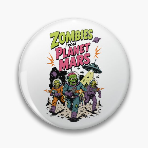 Item preview, Zombies From Planet Mars - Vintage Retro Sci-Fi Horror designed and sold by TontikDesign.