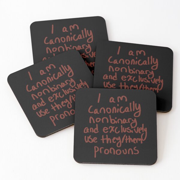 Item preview, I Am Canonically Nonbinary And Exclusively Use They Them Pronouns designed and sold by yuckticke.
