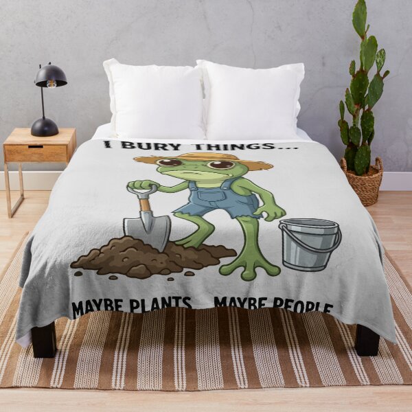 Item preview, I Bury Things Maybe Plants Maybe People Frog designed and sold by BrownHorse90s.
