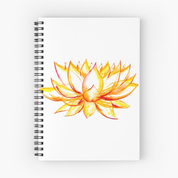 Item preview, Sketchy Warm Lotus Padme Hand Drawn Color Markers designed and sold by BOKEbyTC.