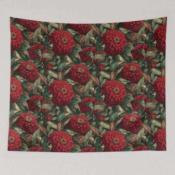 Item preview, Vibrant Zinnia Floral - Tropical Flower Pattern - Bridesmaid Gifts designed and sold by RoyalStarsPatts.