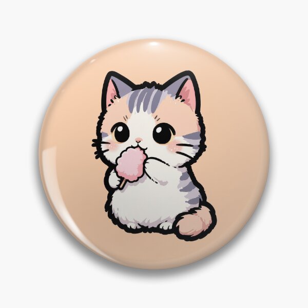 Item preview, Cute Cotton Candy Kitten Pastel Rainbow Foodie Cat T-Shirt designed and sold by Nuttajak.
