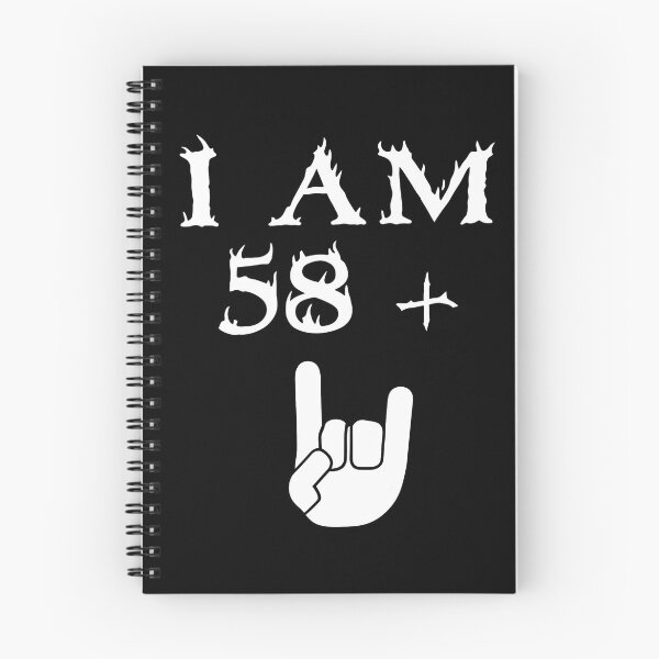 Item preview, I Am 58 + Rock Hand Sign designed and sold by yuckticke.