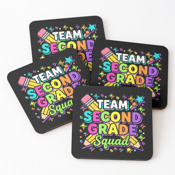 Item preview, Team Second Grade Squad — Colorful Back To School Teacher Shirt designed and sold by Uglyandcute.