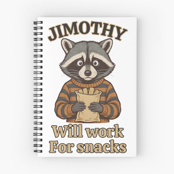 Item preview, Jimothy Will Work For Snacks Funny Raccoon Sweater T-Shirt designed and sold by BellabdO.