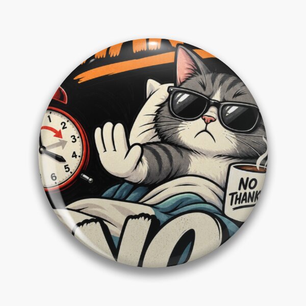 Item preview, Don't Touch My Sleep - Funny CAT Alarm Clock Design designed and sold by njanani.