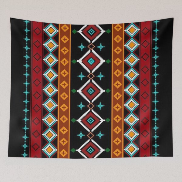 Item preview, Colorful Geometric Folk Pattern |  Textile Inspired Design designed and sold by LUMACRAFT1.
