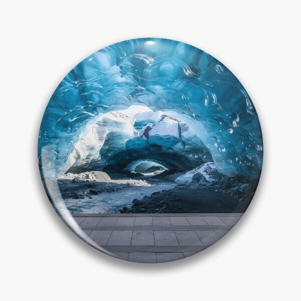 Item preview, Hanok Window to the World: Vatnajökull Glacier Ice Cave & Iceland Blue Crystal | Fine Art Print designed and sold by SOOstudio73.