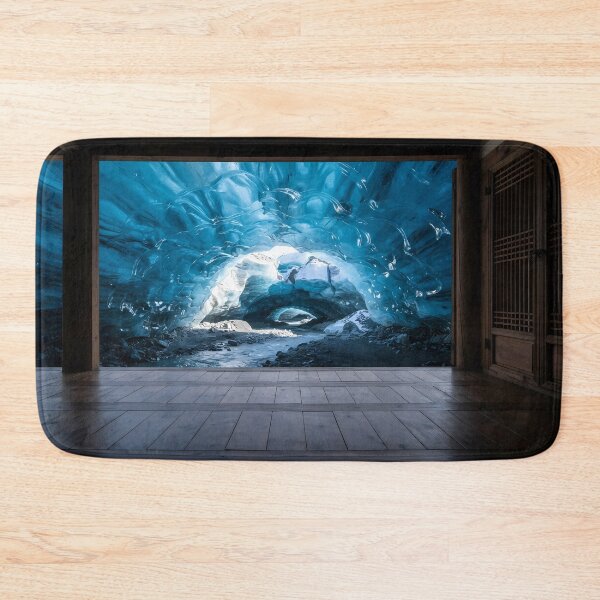 Item preview, Hanok Window to the World: Vatnajökull Glacier Ice Cave & Iceland Blue Crystal | Fine Art Print designed and sold by SOOstudio73.