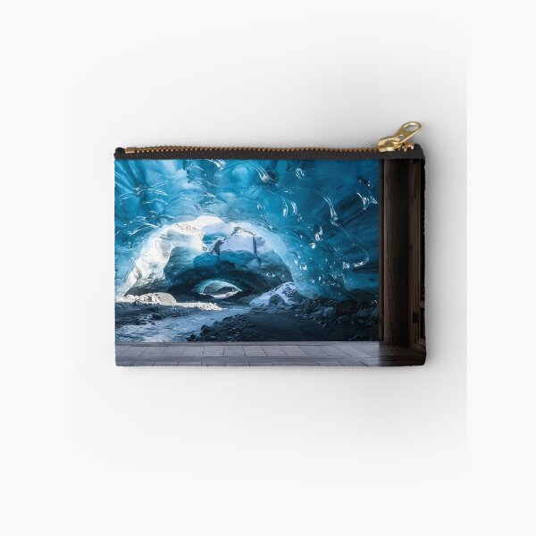 Item preview, Hanok Window to the World: Vatnajökull Glacier Ice Cave & Iceland Blue Crystal | Fine Art Print designed and sold by SOOstudio73.