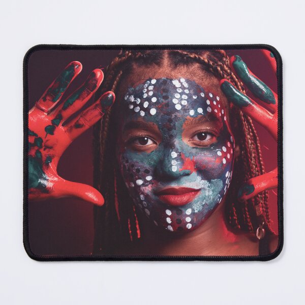 Item preview, Vibrant Painted Face Artistic Portrait designed and sold by ThaCriações.