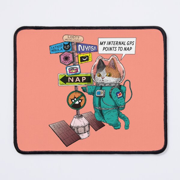 Item preview, COSMIC MEOW #05: Space Signpost and Cat Astronaut designed and sold by Neco Uchoo!.