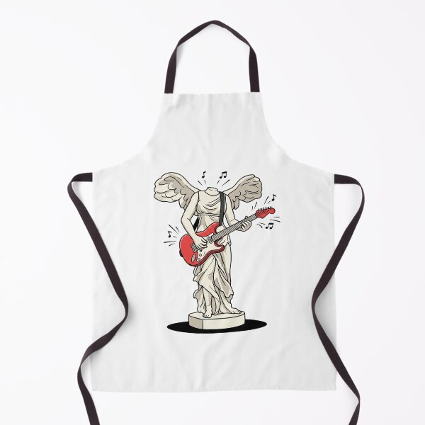 Item preview, Winged Victory Statue Playing Red Electric Guitar designed and sold by Rare By Hero.
