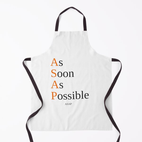 Item preview, ASAP — As Soon As Possible Bold Text Design designed and sold by VzerosDigital.