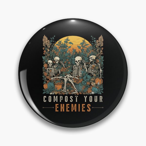 Item preview, compost your enemies funny skeleton gardening halloween classic t-shirtcompost your enemies funny skeleton gardening halloween classic t-shirt designed and sold by SondraHulsey13.