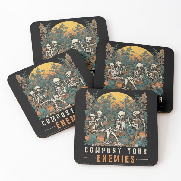 Item preview, compost your enemies funny skeleton gardening halloween classic t-shirtcompost your enemies funny skeleton gardening halloween classic t-shirt designed and sold by SondraHulsey13.